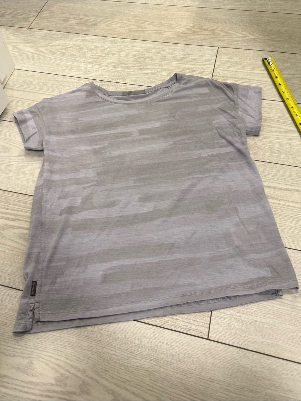 Icebreaker medium coolite merino wool gray short sleeve tee activewear casual